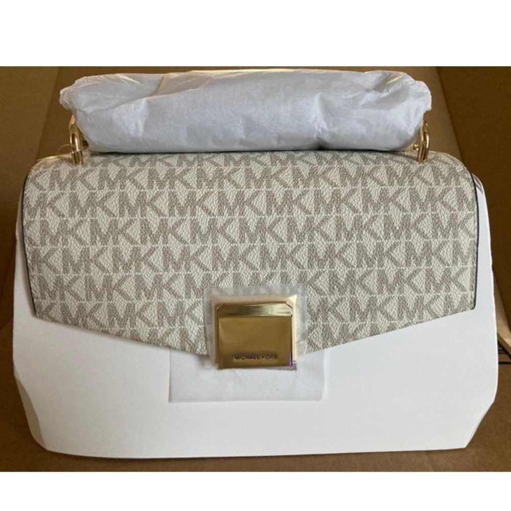 Michael Kors Lita Med Two Tone Logo Xbody Bag - Picture 5 of 11